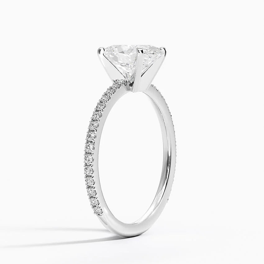 ecomposer-metal type-white-gold-18K,ecomposer-ring setting-pave