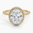 ecomposer-metal type-yellow-gold-18K,ecomposer-ring setting-halo-pave