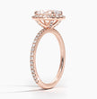 ecomposer-metal type-rose-gold-18K,ecomposer-ring setting-halo-pave