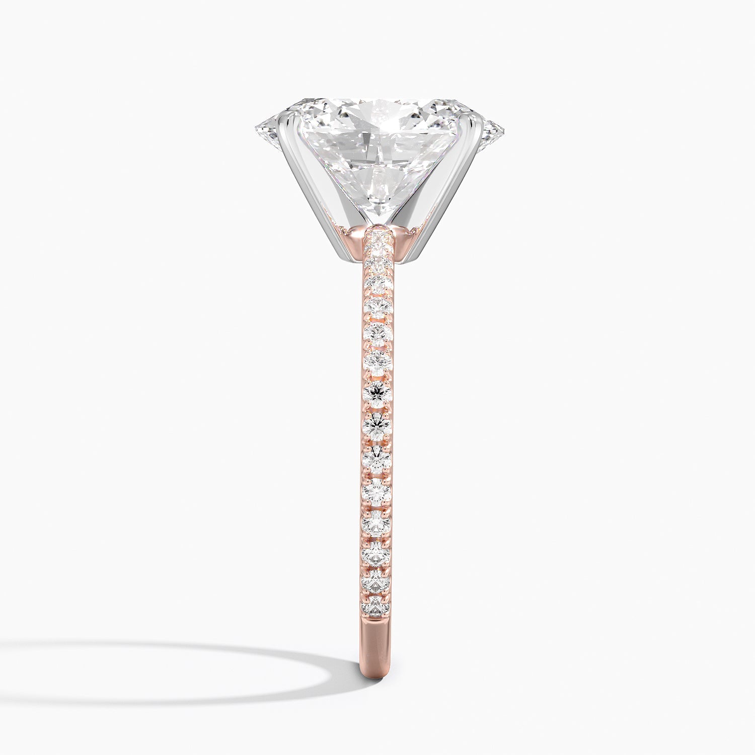 ecomposer-view with diamond shape-oval,ecomposer-size-3-ct,ecomposer-metal type-rose-gold-18k