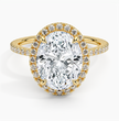 ecomposer-metal type-yellow-gold-18K,ecomposer-ring setting-halo-pave