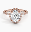 ecomposer-metal type-rose-gold-18K,ecomposer-ring setting-halo-pave