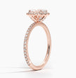 ecomposer-metal type-rose-gold-18K,ecomposer-ring setting-halo-pave