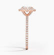 ecomposer-metal type-rose-gold-18K,ecomposer-ring setting-halo-pave