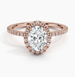 ecomposer-metal type-rose-gold-18K,ecomposer-ring setting-halo-pave