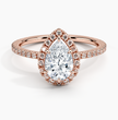 ecomposer-metal type-rose-gold-18K,ecomposer-ring setting-halo-pave