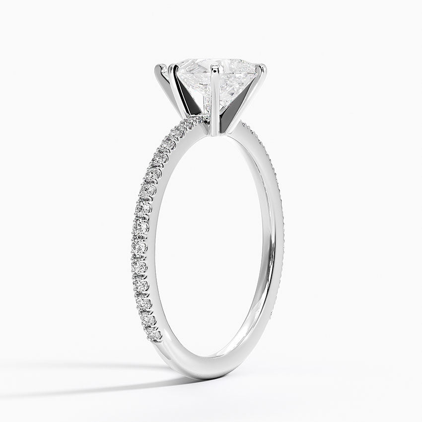 ecomposer-metal type-white-gold-18K,ecomposer-ring setting-pave