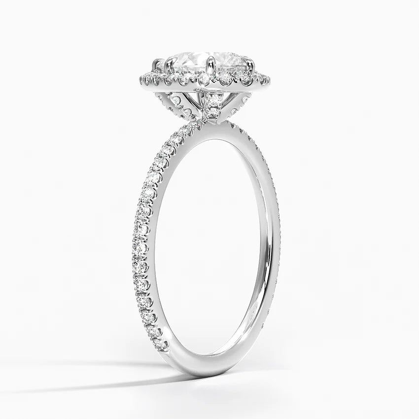 ecomposer-view with diamond shape-pear,ecomposer-size-1-ct,ecomposer-metal type-white-gold-18k