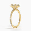 ecomposer-metal type-yellow-gold-18K,ecomposer-ring setting-halo-pave