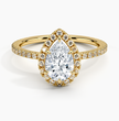 ecomposer-metal type-yellow-gold-18K,ecomposer-ring setting-halo-pave