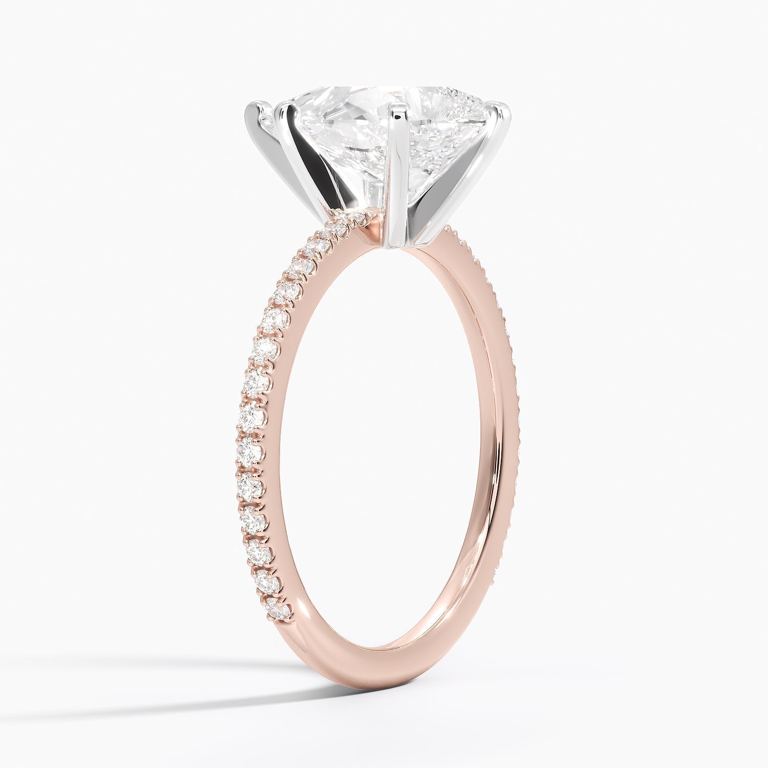 ecomposer-view with diamond shape-pear,ecomposer-size-2.5-ct,ecomposer-metal type-rose-gold-18k