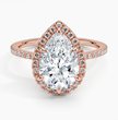 ecomposer-metal type-rose-gold-18K,ecomposer-ring setting-halo-pave