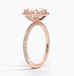 ecomposer-metal type-rose-gold-18K,ecomposer-ring setting-halo-pave