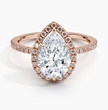 ecomposer-metal type-rose-gold-18K,ecomposer-ring setting-halo-pave