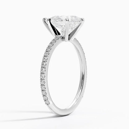 ecomposer-view with diamond shape-pear,ecomposer-size-2-ct,ecomposer-metal type-white-gold-18k