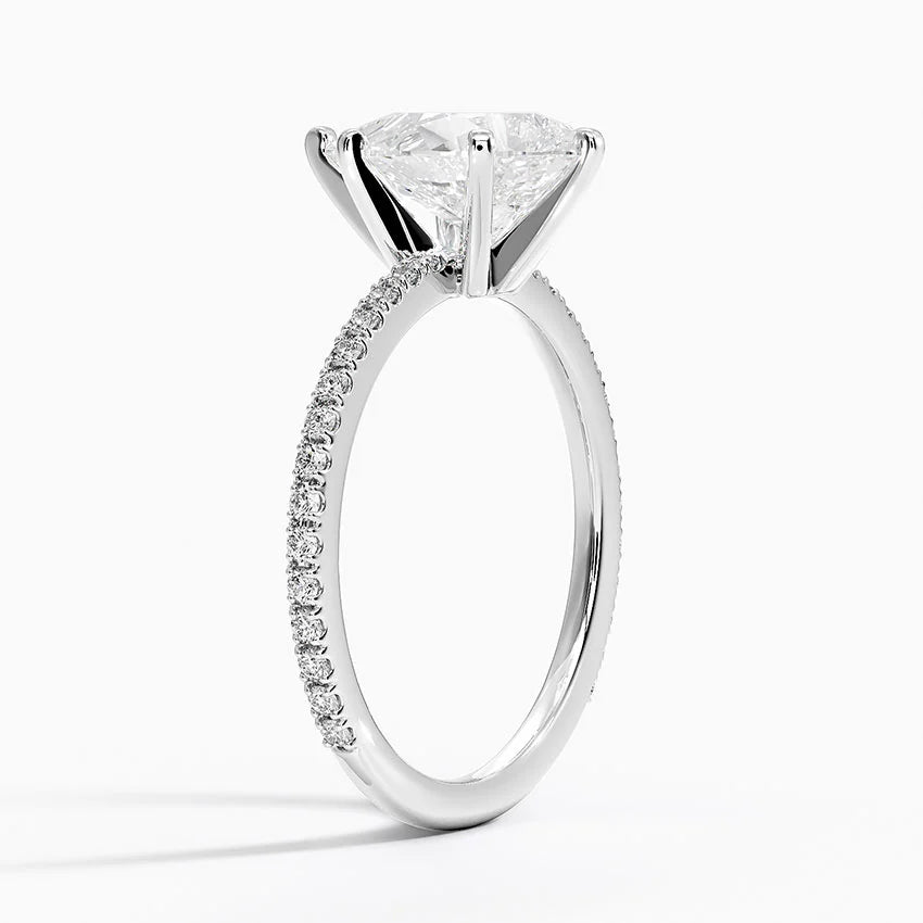 ecomposer-metal type-white-gold-18K,ecomposer-ring setting-pave