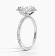 ecomposer-metal type-white-gold-18K,ecomposer-ring setting-halo-pave