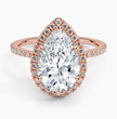 ecomposer-metal type-rose-gold-18K,ecomposer-ring setting-halo-pave