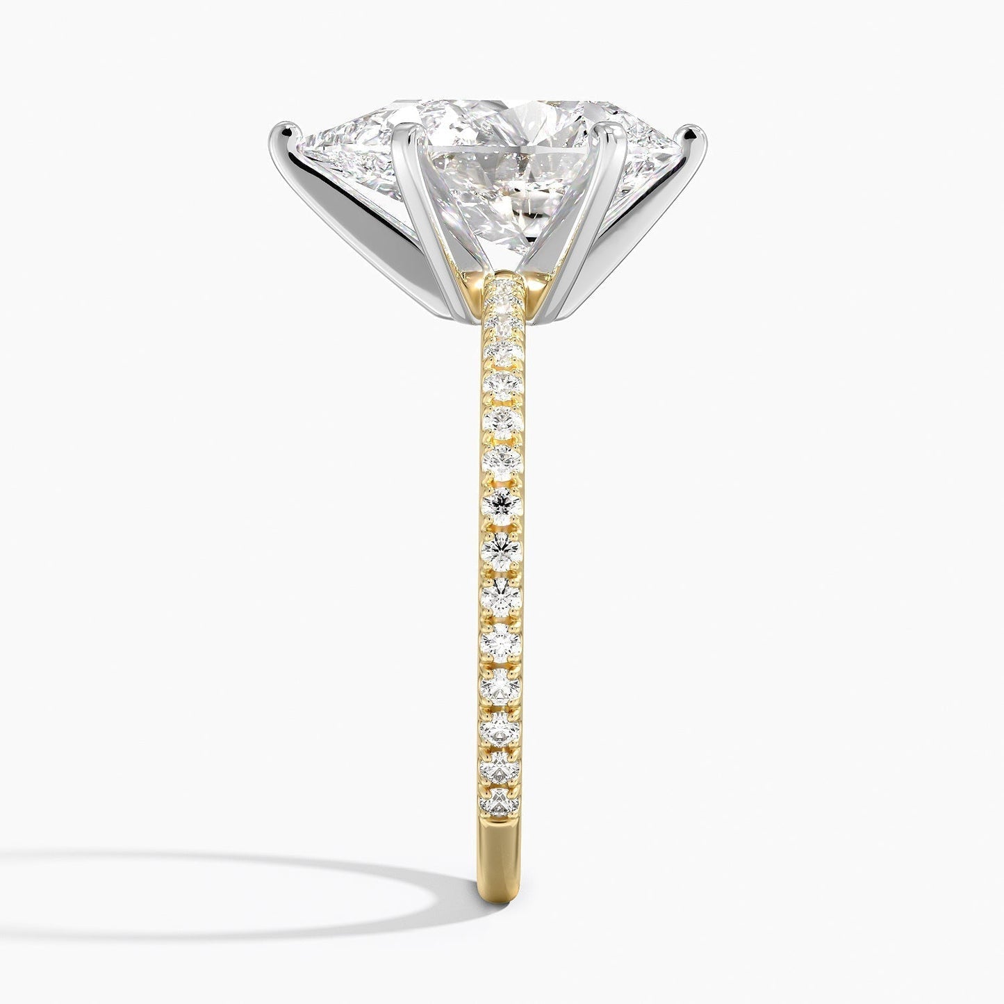 ecomposer-view with diamond shape-pear,ecomposer-size-3-ct,ecomposer-metal type-yellow-gold-18k