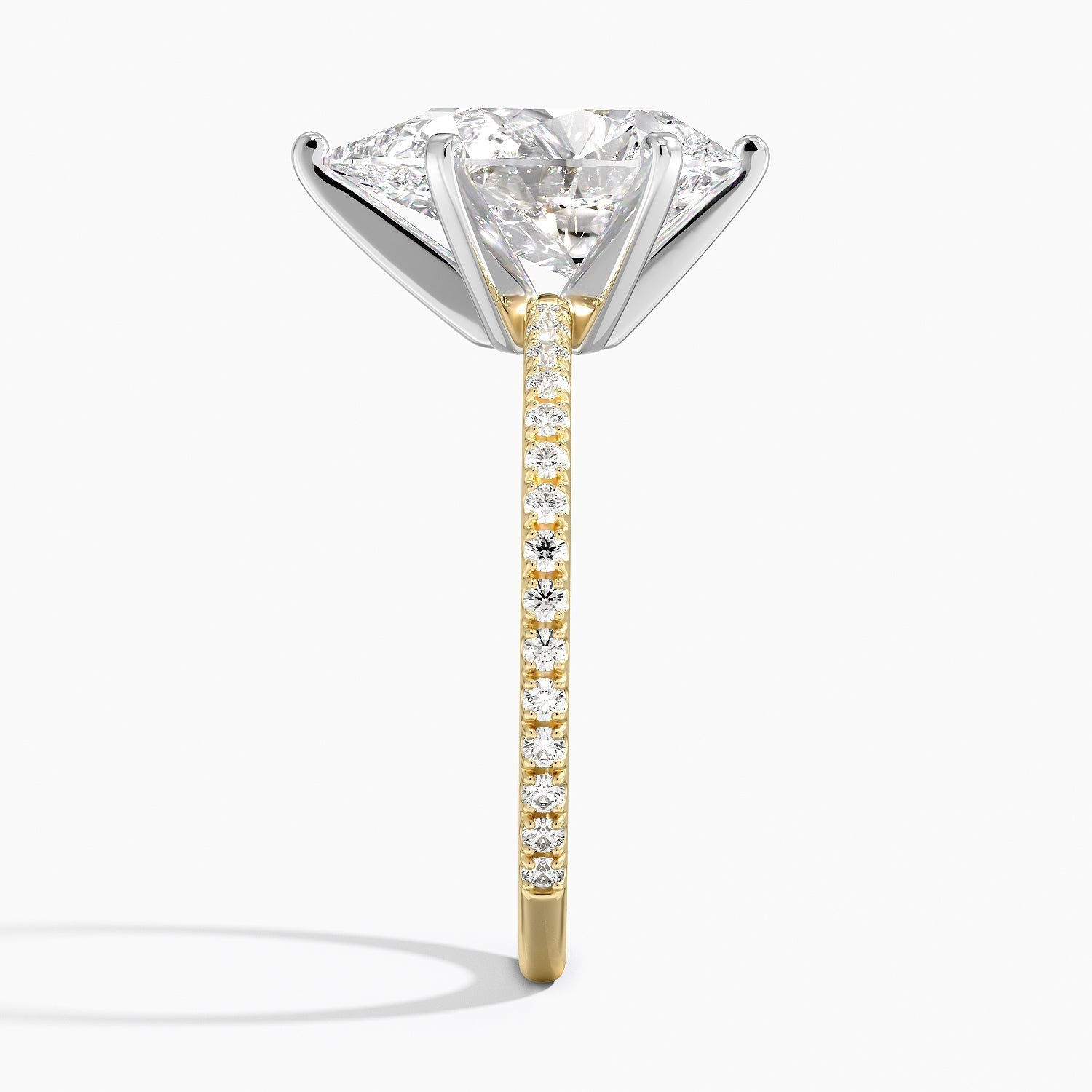 ecomposer-view with diamond shape-pear,ecomposer-size-3-ct,ecomposer-metal type-yellow-gold-18k