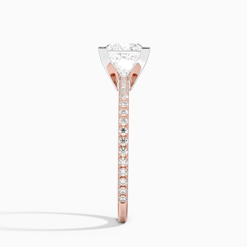 ecomposer-view with diamond shape-princess,ecomposer-size-1.5-ct,ecomposer-metal type-rose-gold-18k