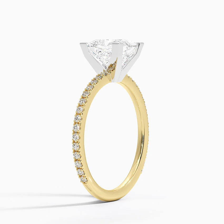 ecomposer-metal type-yellow-gold-18K,ecomposer-ring setting-pave