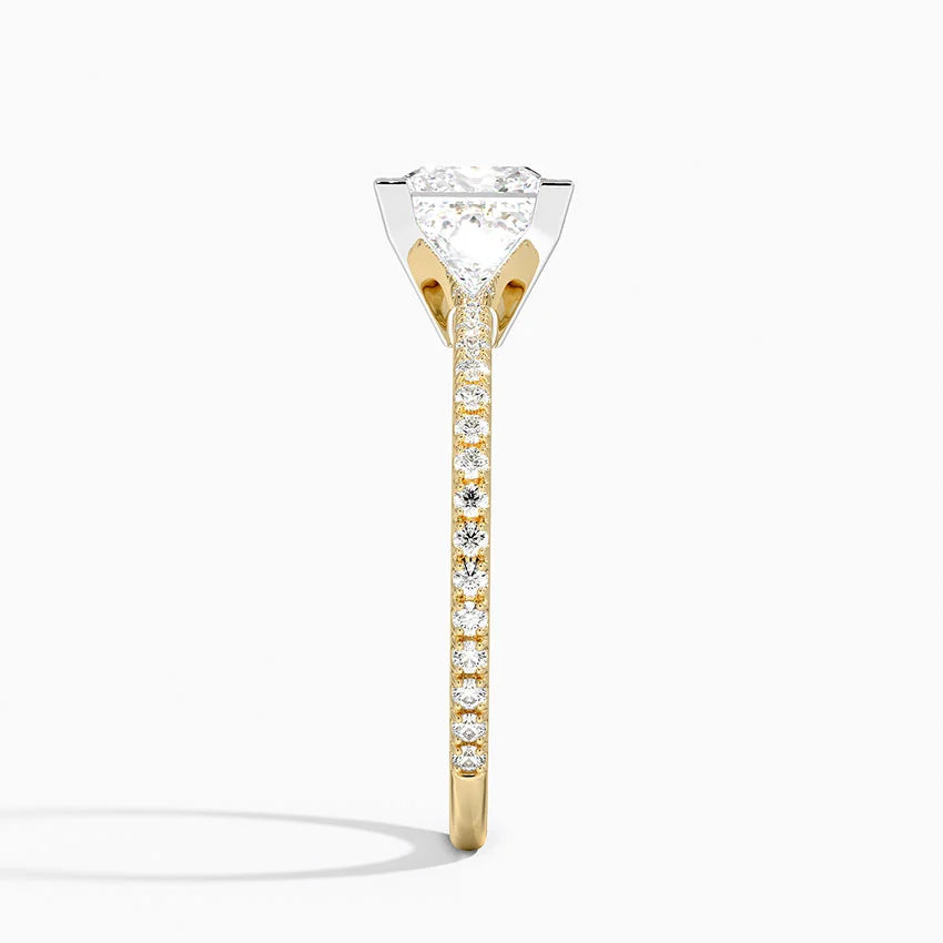 ecomposer-view with diamond shape-princess,ecomposer-size-1.5-ct,ecomposer-metal type-yellow-gold-18k