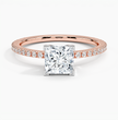 ecomposer-view with diamond shape-princess,ecomposer-size-1-ct,ecomposer-metal type-rose-gold-18k