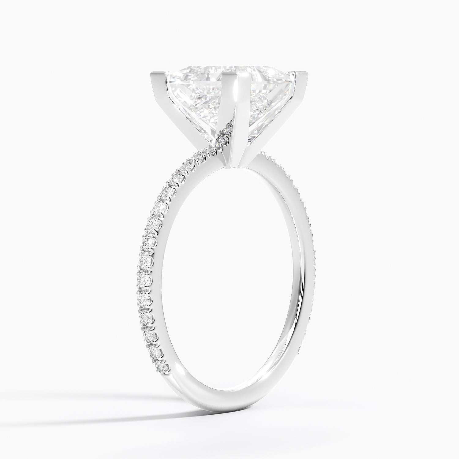 ecomposer-view with diamond shape-princess,ecomposer-size-2.5-ct,ecomposer-metal type-white-gold-18k