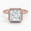 ecomposer-view with diamond shape-princess,ecomposer-size-2.5-ct,ecomposer-metal type-rose-gold-18k