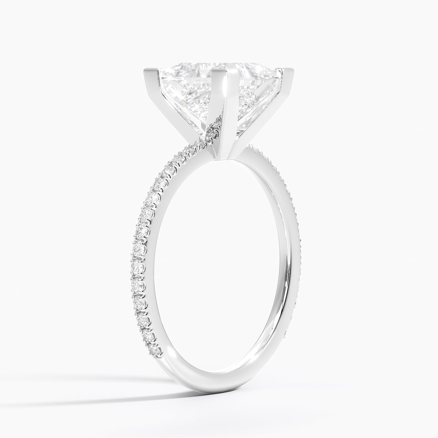 ecomposer-metal type-white-gold-18K,ecomposer-ring setting-pave