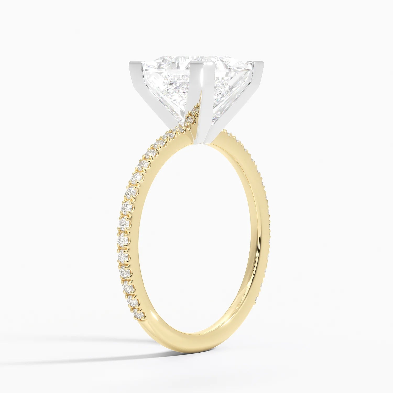 ecomposer-metal type-yellow-gold-18K,ecomposer-ring setting-pave