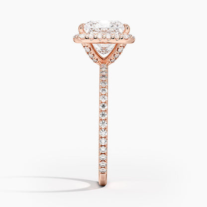 ecomposer-view with diamond shape-princess,ecomposer-size-2-ct,ecomposer-metal type-rose-gold-18k