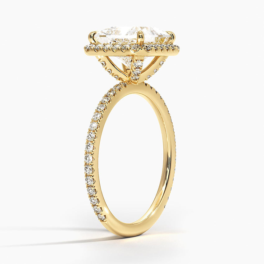 ecomposer-view with diamond shape-princess,ecomposer-size-2-ct,ecomposer-metal type-yellow-gold-18k