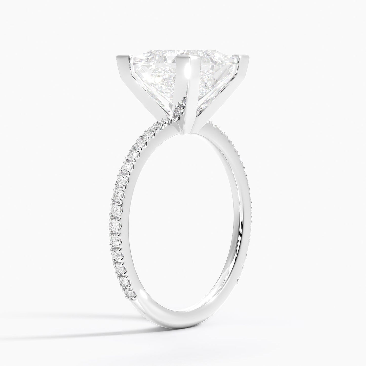 ecomposer-view with diamond shape-princess,ecomposer-size-3-ct,ecomposer-metal type-white-gold-18k