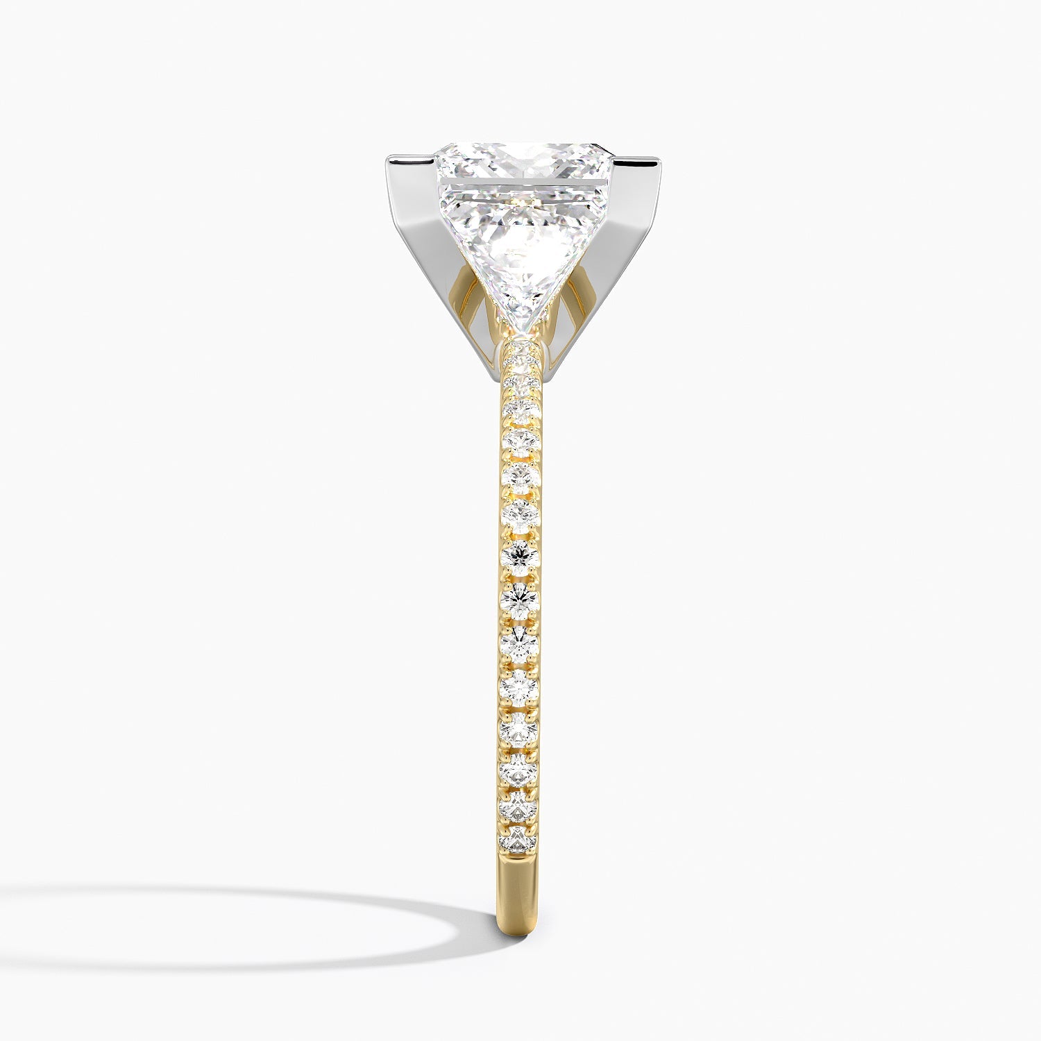 ecomposer-view with diamond shape-princess,ecomposer-size-3-ct,ecomposer-metal type-yellow-gold-18k