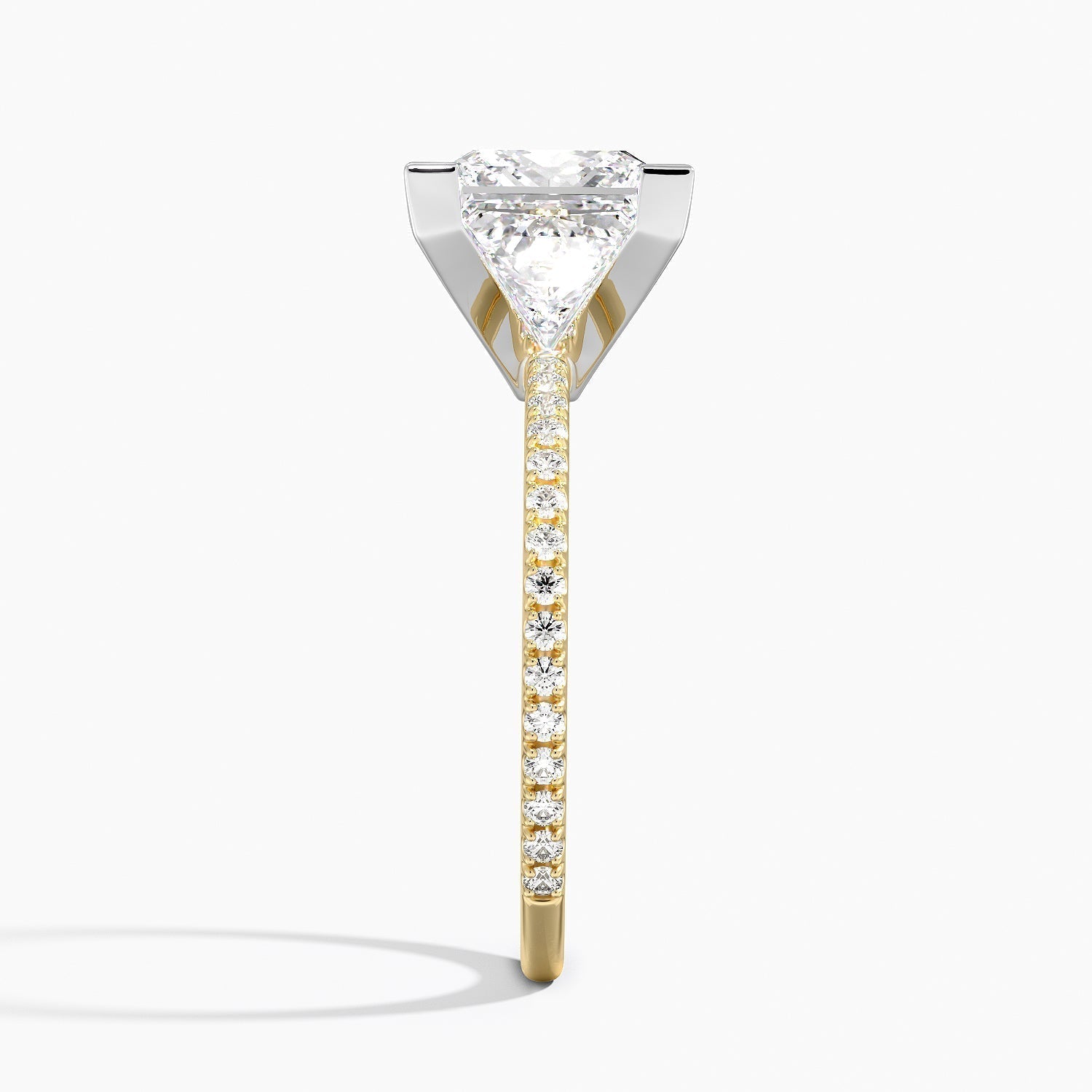 ecomposer-view with diamond shape-princess,ecomposer-size-3-ct,ecomposer-metal type-yellow-gold-18k