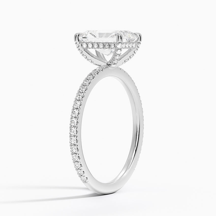 ecomposer-metal type-white-gold-18K,ecomposer-ring setting-pave