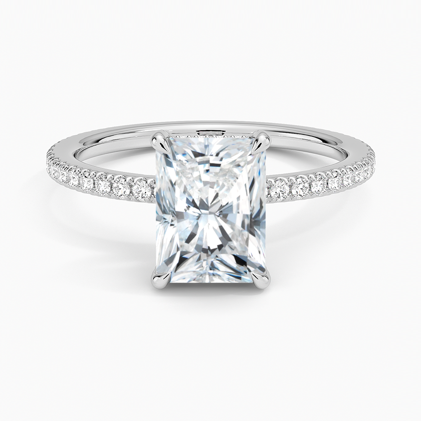 ecomposer-view with diamond shape-radiant,ecomposer-size-1.5-ct,ecomposer-metal type-white-gold-18k