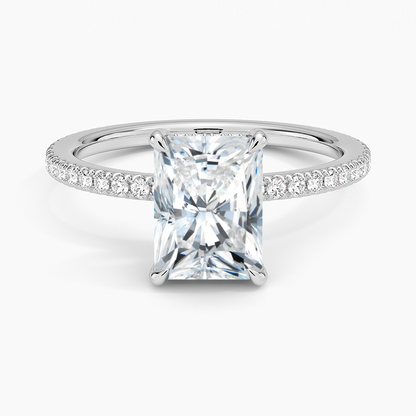 ecomposer-view with diamond shape-radiant,ecomposer-size-1.5-ct,ecomposer-metal type-white-gold-18k