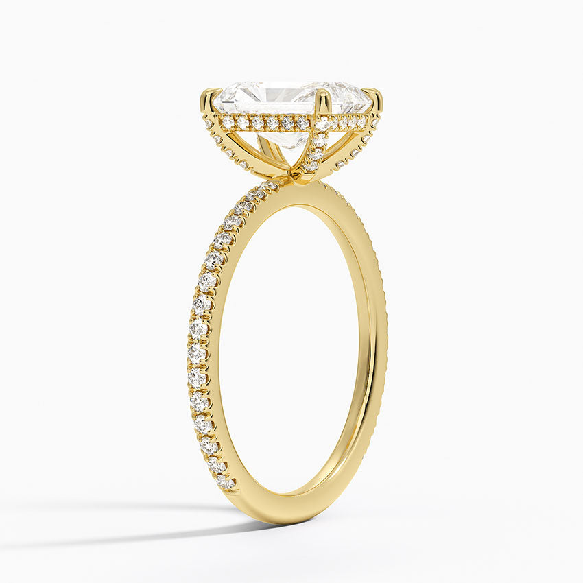 ecomposer-metal type-yellow-gold-18K,ecomposer-ring setting-pave