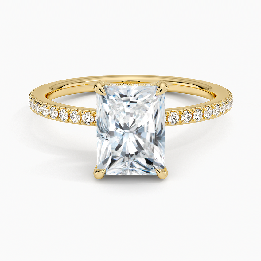 ecomposer-metal type-yellow-gold-18K,ecomposer-ring setting-pave