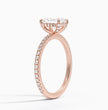 ecomposer-metal type-rose-gold-18K,ecomposer-ring setting-pave