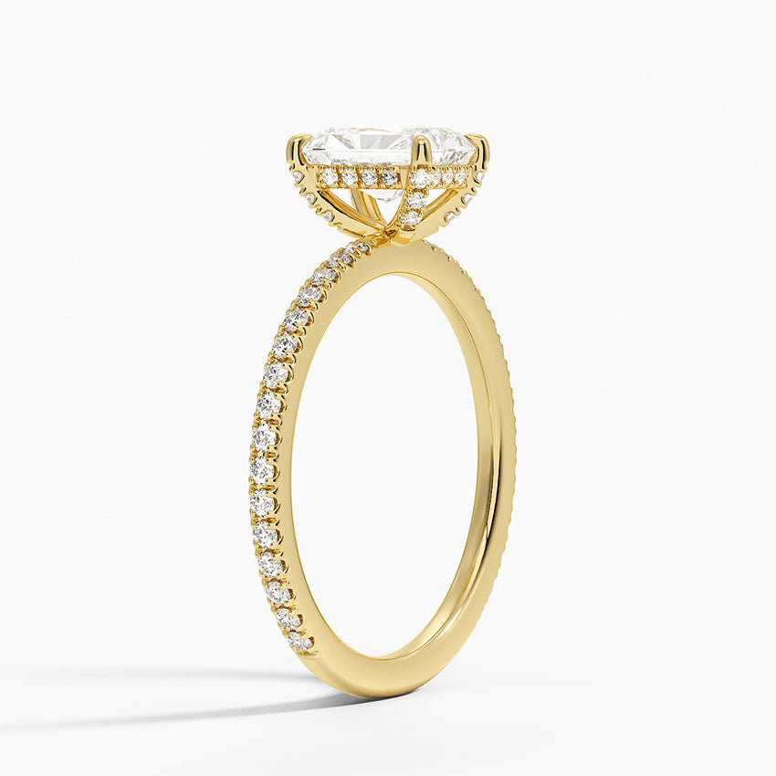 ecomposer-metal type-yellow-gold-18K,ecomposer-ring setting-pave