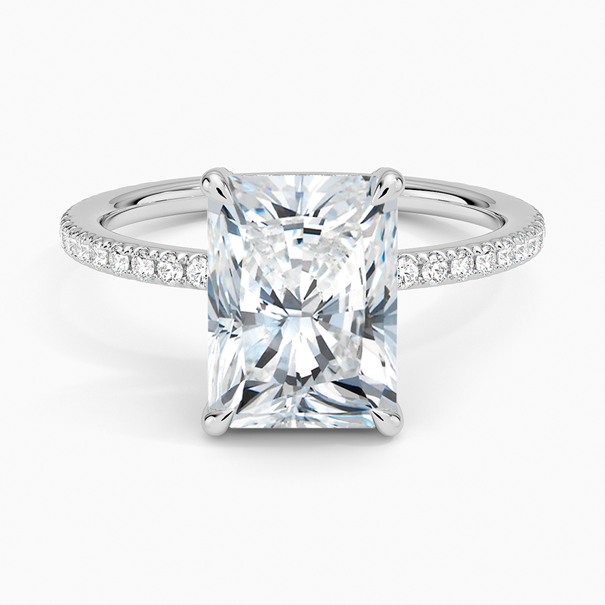 ecomposer-view with diamond shape-radiant,ecomposer-size-2.5-ct,ecomposer-metal type-white-gold-18k