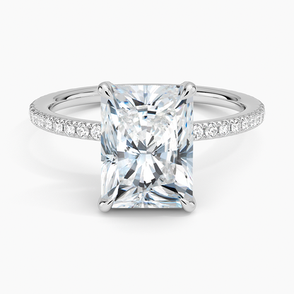 ecomposer-view with diamond shape-radiant,ecomposer-size-2.5-ct,ecomposer-metal type-white-gold-18k