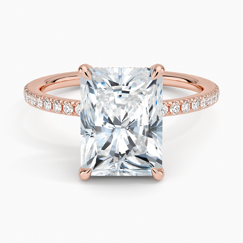 ecomposer-view with diamond shape-radiant,ecomposer-size-3-ct,ecomposer-metal type-rose-gold-18k