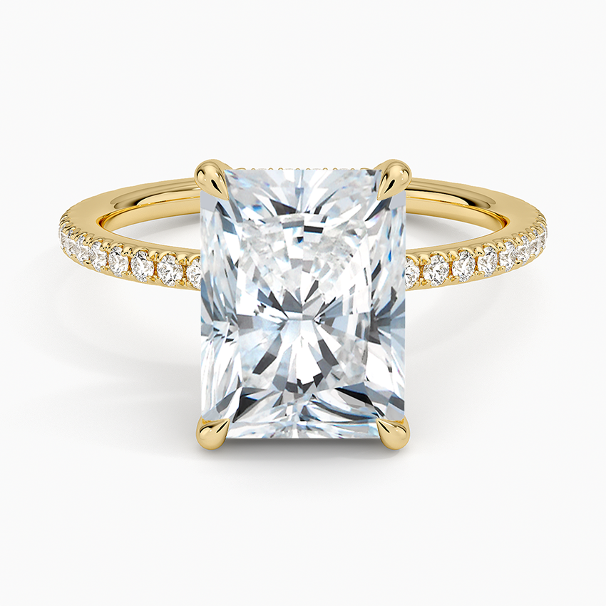 ecomposer-view with diamond shape-radiant,ecomposer-size-3-ct,ecomposer-metal type-yellow-gold-18k