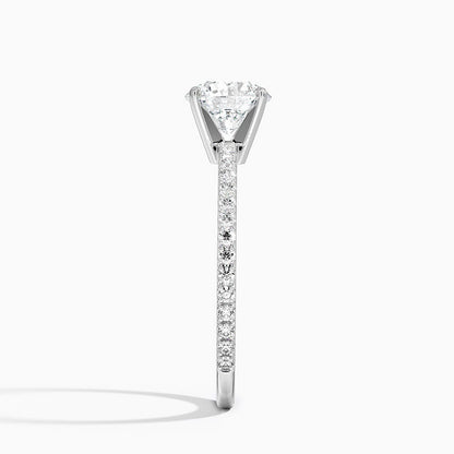 ecomposer-view with diamond shape-round,ecomposer-size-1-ct,ecomposer-metal type-white-gold-18k