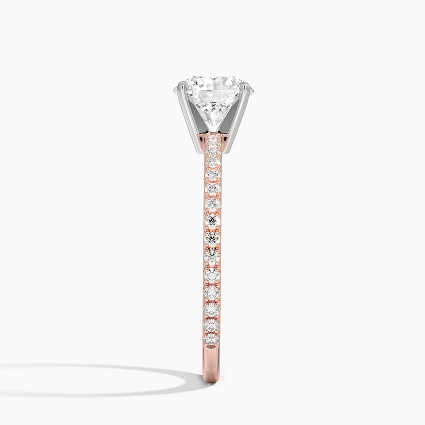 ecomposer-view with diamond shape-round,ecomposer-size-1-ct,ecomposer-metal type-rose-gold-18k